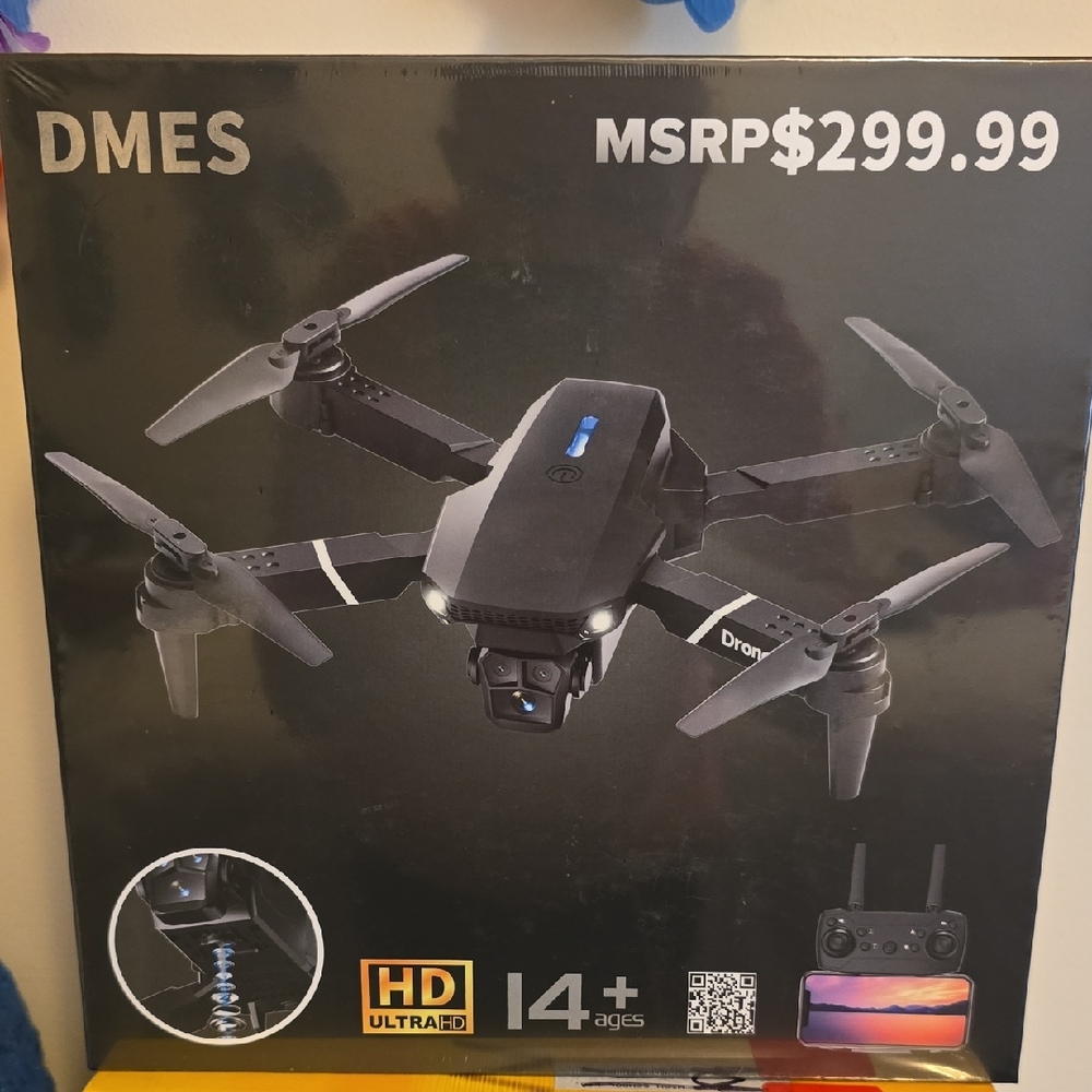 NIB Black Drone with Camera